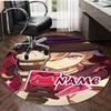 Personalized Genshin Impact Round Chair Office Rug - Perfect for Mat, Office Chair & More - Ideal Gift for Birthdays and Holidays