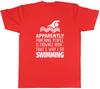 Punching People is Frowned Upon Thats Why I Do Swimming Unisex Unisex TShirt Tee