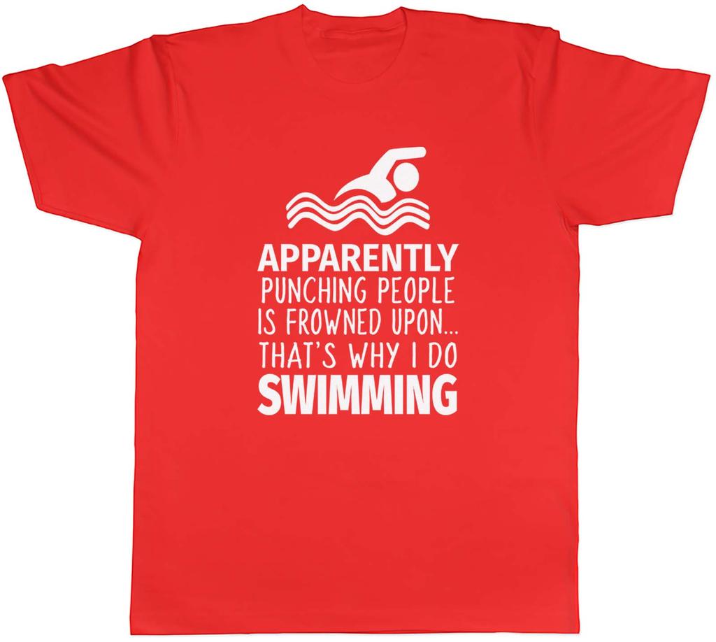 Punching People is Frowned Upon Thats Why I Do Swimming Unisex Unisex TShirt Tee