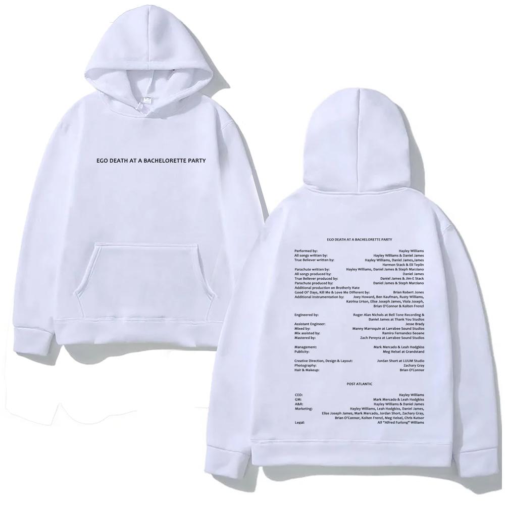 Hayley Williams NEW HOODIE 2026 Winter HighQuality Moletom EGO DEATH AT A BACHELORETTE PARTY Graphic Printing Hoody Comfortable