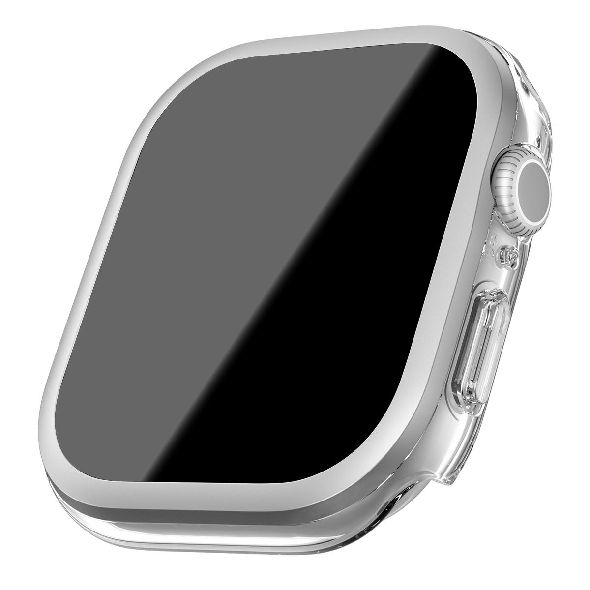 стекло+чехол для apple watch ultra/10 42 46мм ПК Закаленное стекло защитная пленка для экрана Рамка Чехол для iwatch 10 42 46 49мм аксессуары
