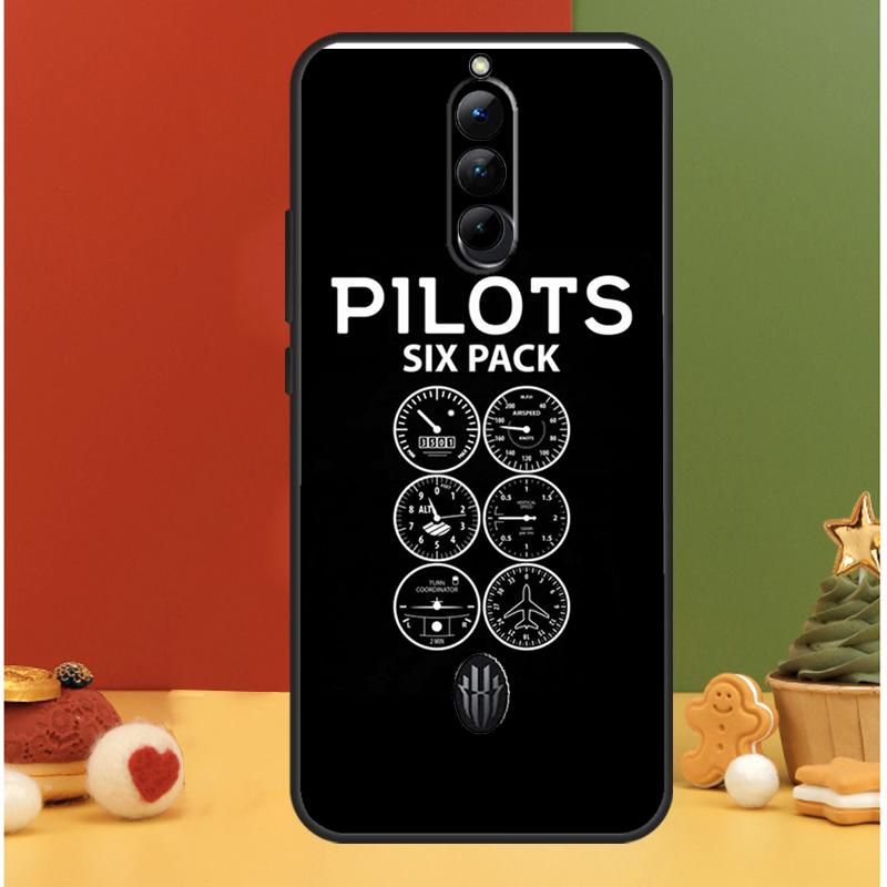 Mallette de Pilote d'Avion Pour ZTE Nubia Red Magic 9 Pro Plus 8 8S Pro Plus RedMagic 6 7 6S 7S Pro 6R 5S 5G Coque