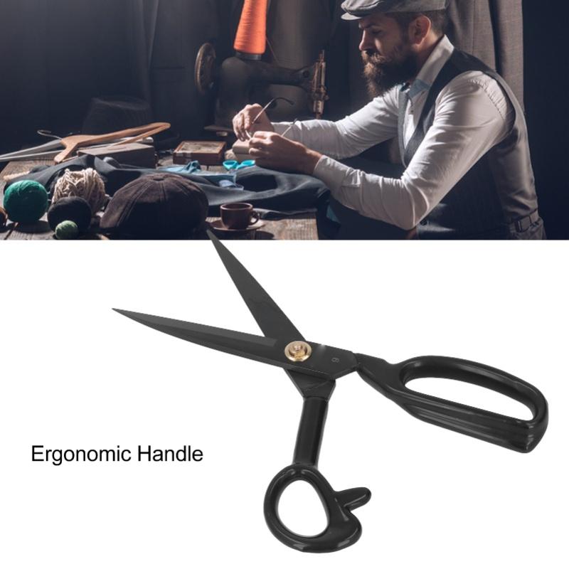 9in Sewing Scissors Professional Heavy Duty High Manganese Steel Ergonomic Tailor Sewing Scissors For Fabric Craft Leather