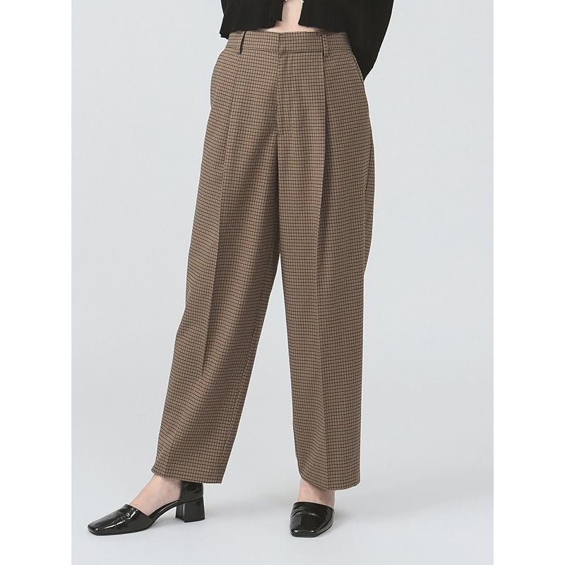 [Ray Beams] Pants Check 1 Tack Ladies BROWN 0