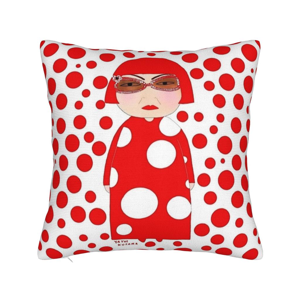 Yayoi K-Kusama Pillowcase Soft Fabric Cushion Cover Decorations Pillow Case Cover Home Square 40X40Cm