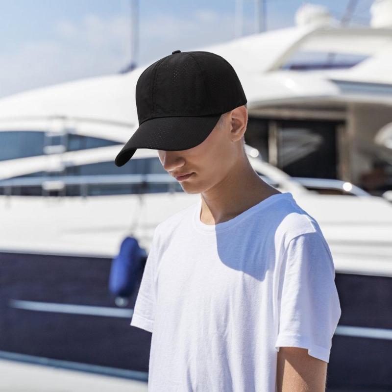 Breathable Quick Drying Baseball Caps Adjust Size Sun Hat Fishing Climbing Hunting Travel Visors Hat for Male Adult