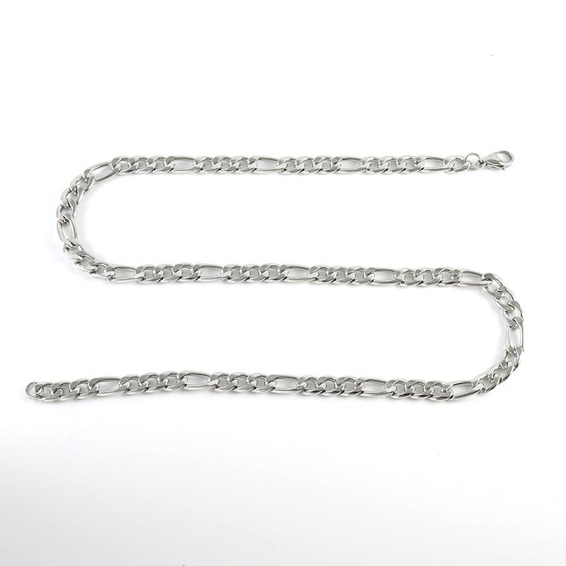 New Stainless Steel Titanium Steel NK3:1 Chain Chain American Vintage Hip Hop Cuban Punk Necklace