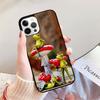 Mushroom Frog Phone Case for iPhone 17 Air 16 16e 15 Plus for Apple 13 11 12 14 Pro Max Cover  coque fundas Shell