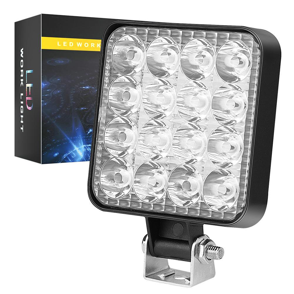 48W Car Work Light 12V Daytime Running Light Bar Offroad Spotlight Signal Lamp For Jeep Truck 4X4 Car SUV ATV Barra LED Headligh