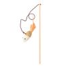 Funny Cat Stick Interactive Toy with Feather Lightweight Cat Teaser Wand Hunting Instinct Activation Cat Teaser Stick for Indoor Cats And Kittens