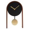 Interval Pendulum Wooden Desk Clock - Black & Gold