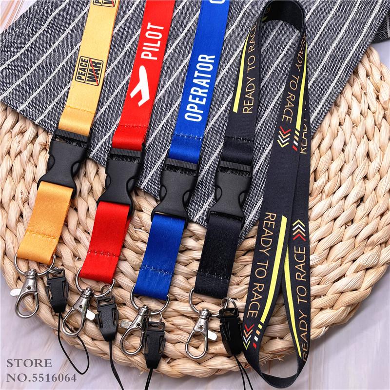 OPERATOR Lanyard For Keys Card Holder Phone Hang Rope Fashion Gift For Friend PILOT Red Neck Straps DIY Remove Buckle Lanyards
