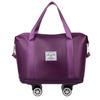 Large Capacity Multi-Functional Travel Bag with Universal Wheels and Luggage Handle Attachment