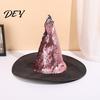 Sparkling Flip Sequin Hat Reversible Witch Hat, Sparkly Glitter Large Wizard Halloween Costume Party for Cosplay, Masquerade Unique