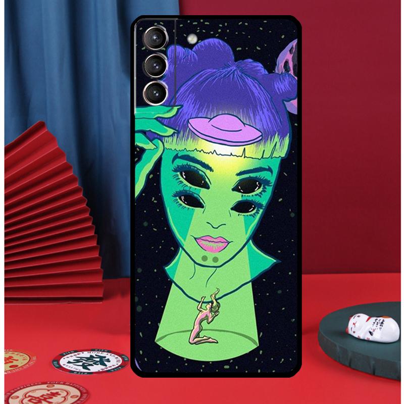 Hippie Grunge Art Phone Case For Samsung Galaxy S25 S24 Ultra S9 S10 S20 S21 S22 S23 Plus S24 FE Back Cover