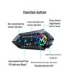 Auriculares Bluetooth para Casco de Motocicleta Y12 con Cancelación de Ruido, Larga Duración de Batería, para Cascos Integrales y Semi-Integrales.