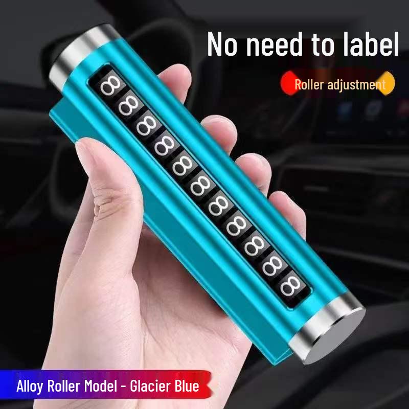 

Creative Metal Roll-up Temporary Parking Number Sign for Cars