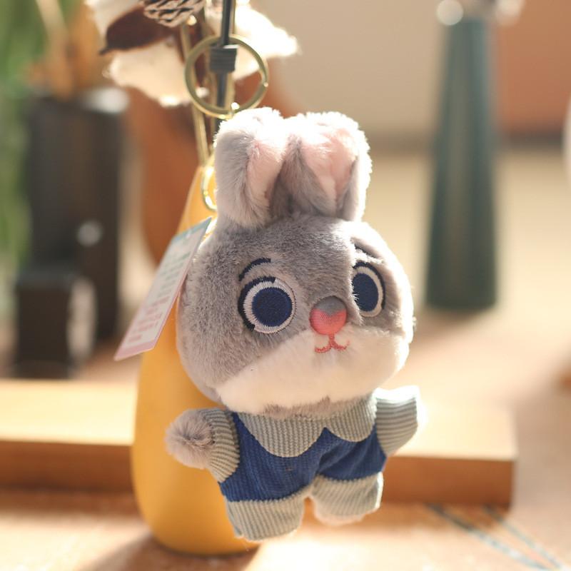Zootopia Judy And Nick Stuffed Toy Plush Keychain Backpack Accessory Kids Gift