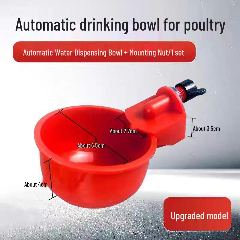 Automatic Poultry Water Feeder with Bucket for Chicken, Duck, Goose & Bird
