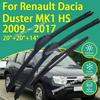 Front Rear Silicone Coating Wiper for Renault Dacia Duster MK1 HS 2009 - 2017 Car Wiper Windshield Windscreen Blades Accessories