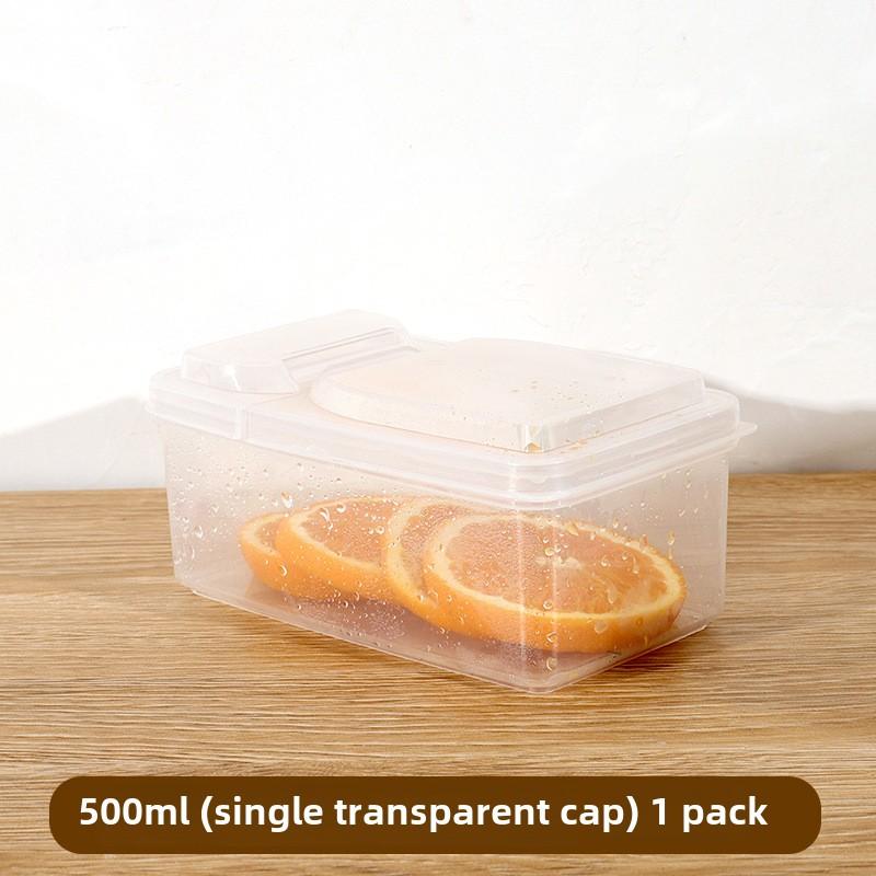 

Контейнер для хранения продуктов 1/2 сетки, коробка для хранения овощей и фруктов с крышкой для холодильника, банка для хранения специй и приправ 500ml