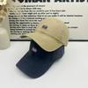 American Retro Small Letter Embroidered Baseball Cap for Women with Enlarged Brim and Small Versatile Peaked Cap for Women