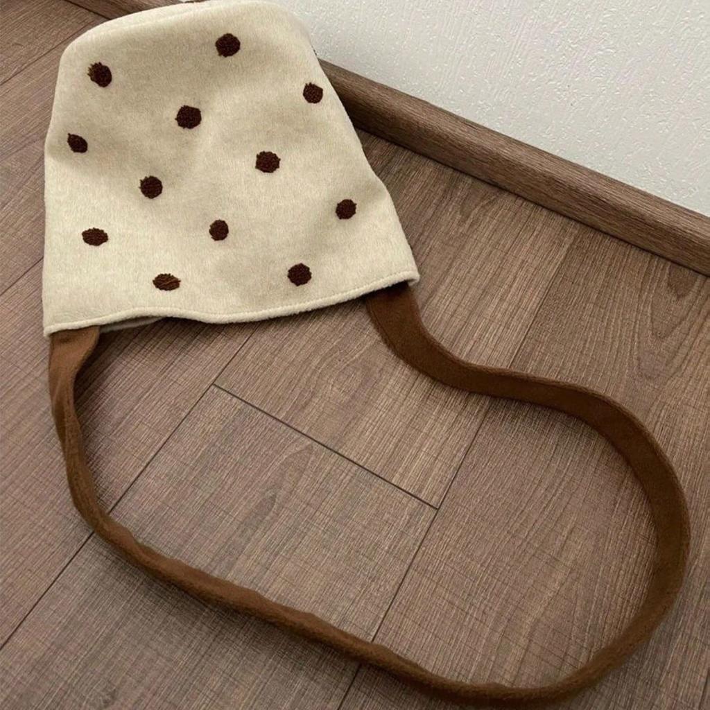 Bubble Tea Polka Dot Bucket Bag Polka Dot Bag New Niche Design Shoulder Messenger Bag Commuter Bag Women