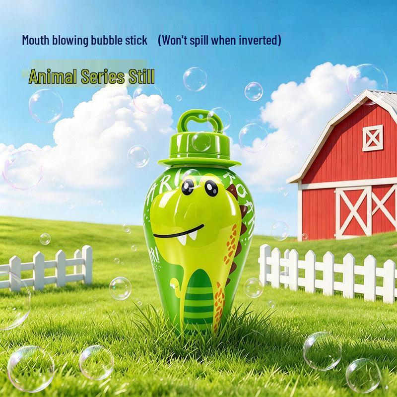 No-Spill Bubble Cup - Adorable Pet-Themed Handheld Bubble Wand for Kids' Outdoor Fun