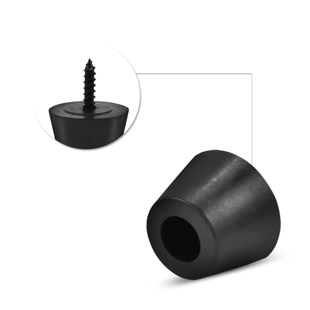 Acogedor 8pcs 30x20mm Rubber Base Pads with Screws for Speaker Guitar Amplifier Guitar Rubber Feet Suitable for HiFi Car Subwoofers Feet,