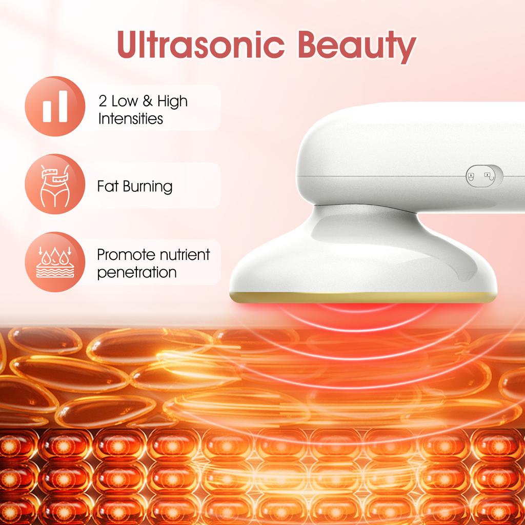 Electric EMS Body Shaping Massager Ultrasound Cavitation Fat Burner Slimming Machine Face Lifting Weight Loss Device