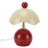 Table Lamp Eggshell Shape 3 Color Temperatures Stepless Dimmable Bedside Lamp with Ceramic Base Glass Shade for Reading Working