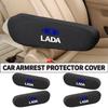 AGRWZB1 Car Seat Armrest Protector Elbow Support Pad Arm Rest Cover Interior For Lada Priora Sedan Sport Kalina Granta Vesta Niva Largus