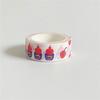 5m Washi Tape Heart Cake Pattern Black White Decorative Paper Tape for Journaling Sealing Stickers Stationery Ins Style