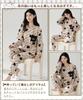 HOOFESAN Long Top and Bottom Gift Loose Suitable for and Winter Women's Pajamas, Loungewear, Sleeve, 100% Cotton, Set, Idea, Cute, Fit, Warm,