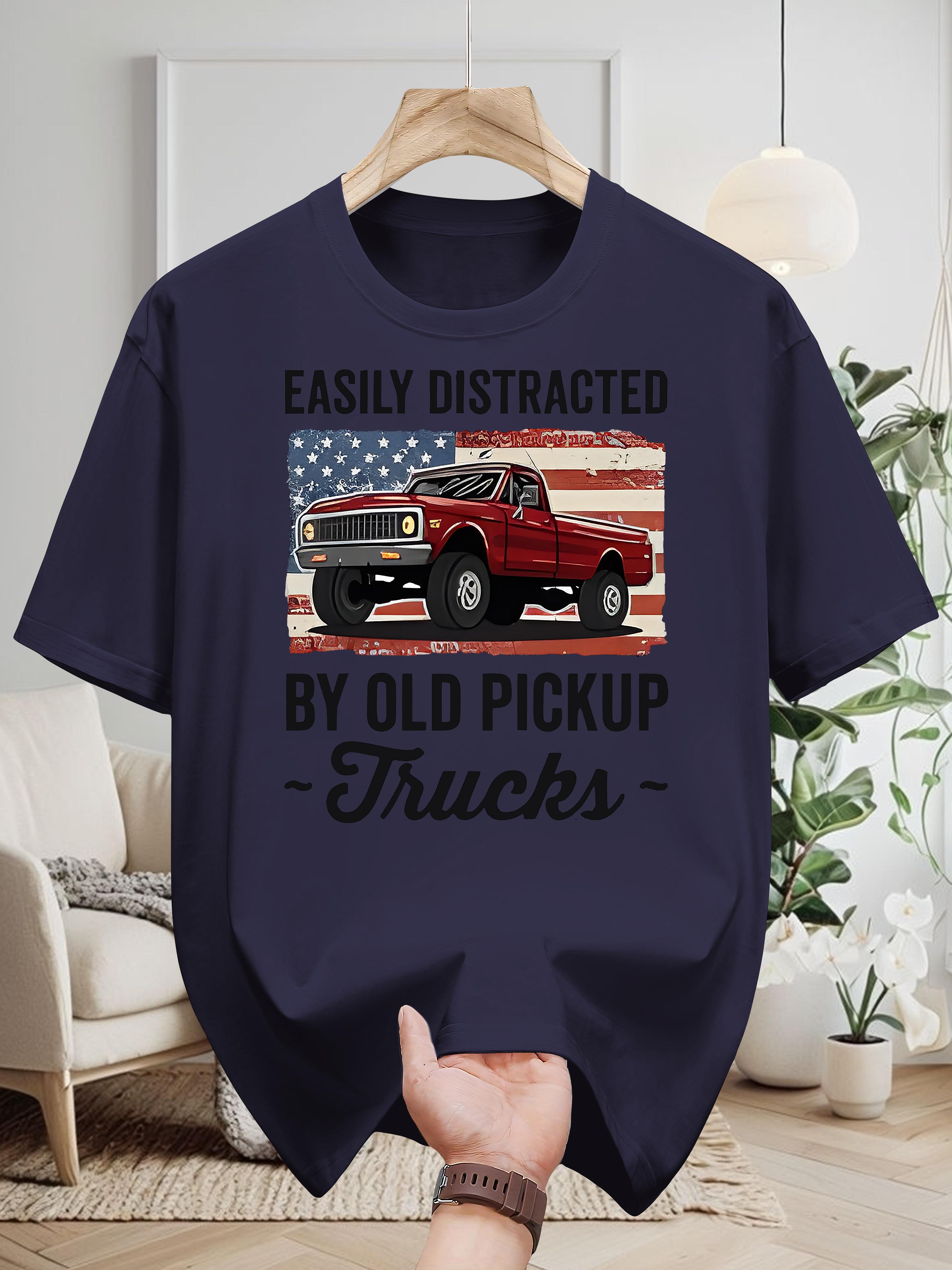 Vintage Truck Graphic T-shirt - 100% Cotton L