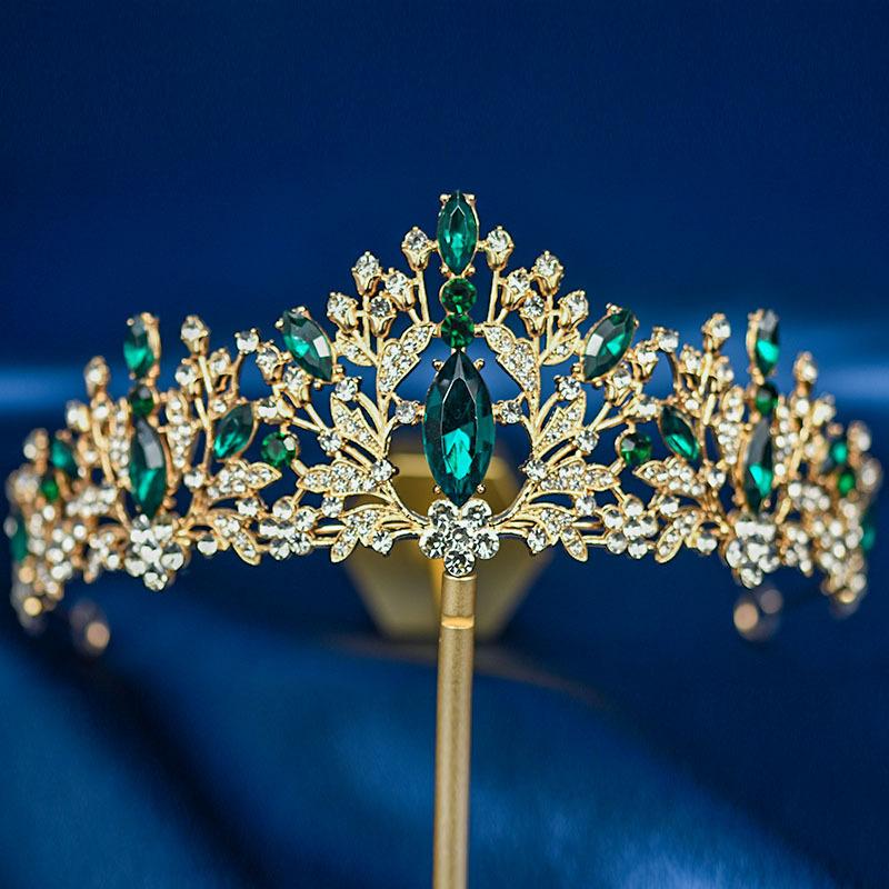 Bridal Tiara Crown Wedding Dress Hair Accessories Stage Host Welcome Baroque Queen Birthday Jewelry Women