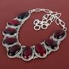 Red Fire Labradorite Necklace Handmade Gemstone Necklace 925 Sterling Silver Necklace Vintage Jewelry Adjustable Chain Necklace Gift For Mom