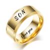 Gioielli di Moda Anello Incidi Nome Data Logo Altamente Lucidato All'Ingrosso Acciaio Inossidabile Matrimonio Fidanzamento Anelli di Marca Per Uomo Donna