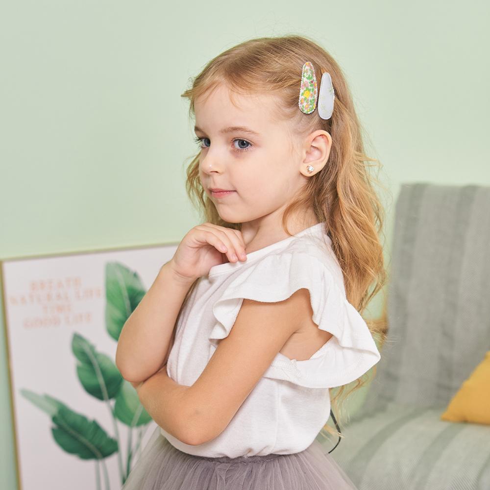 5Pcs BB Clips Set for Children Hair Accessories Sweet Printe Hairbangs Hairclip Girls Barrette Daisy Hairpin Ornaments