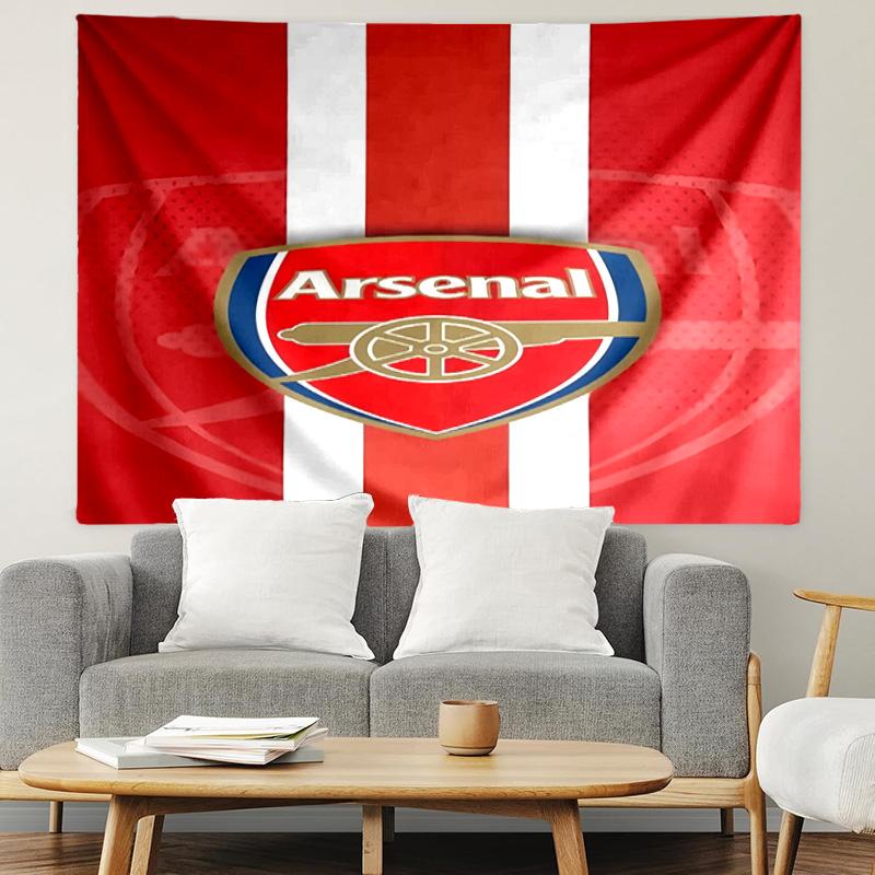 Arsenal F.C Print Tapestry, Lightweight Wall Hanging, for Bedroom, Dorm, Living Room, Home Art Decor - Birthday Christmas Gift for Friends