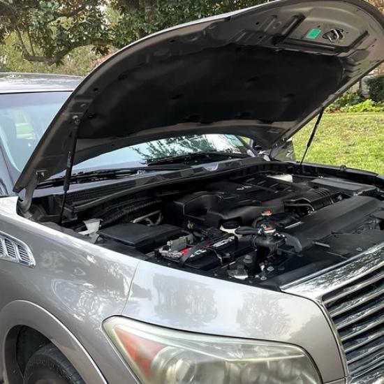 2Pcs Front Hood Lift Supports Gas Spring Struts For Infiniti QX56 2011-2013