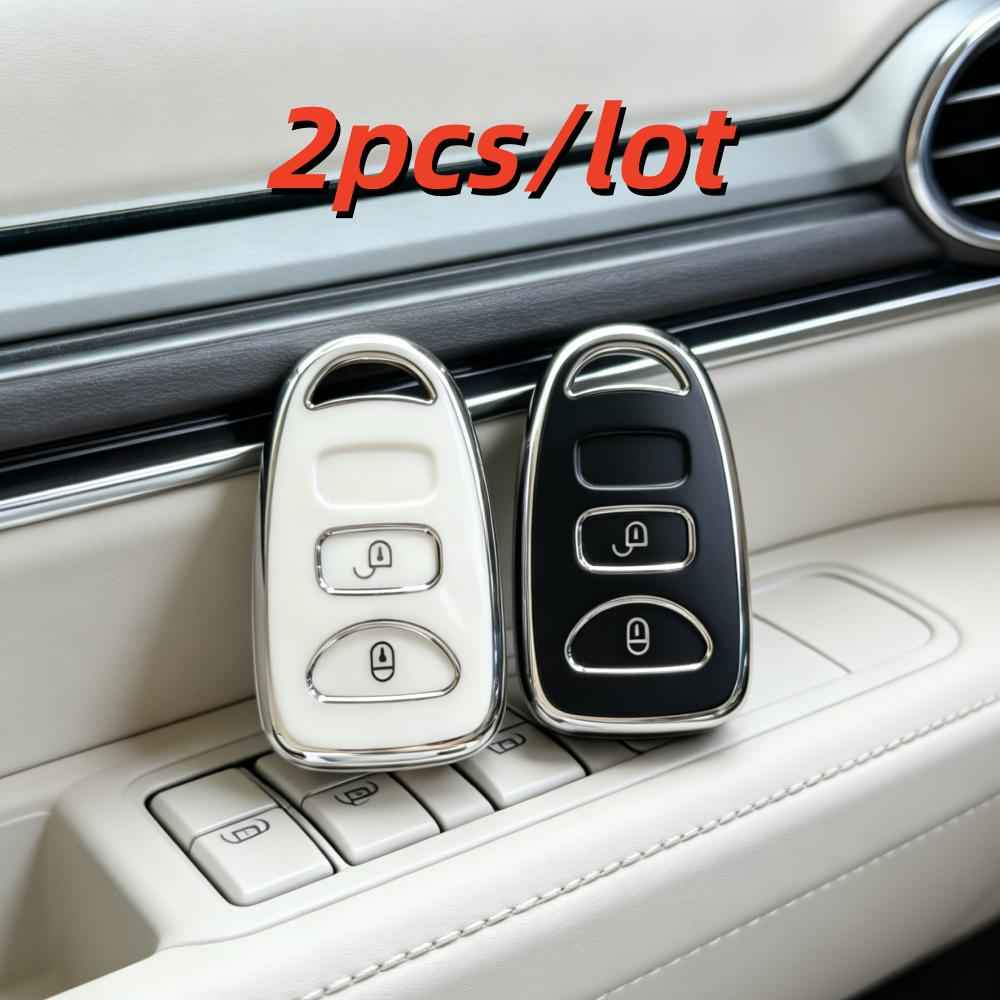 S/Lot Car Key Case Covers For Hyundai Tucson 2005 Santa Fe 2008 I10 Ix25 Grand Stareks