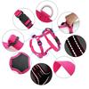 Lightweight Breathable H-shaped Dog Harnesses with Leather Handle Adjustable Reflective Soft Nylon Vest Harness Dogs Accessories