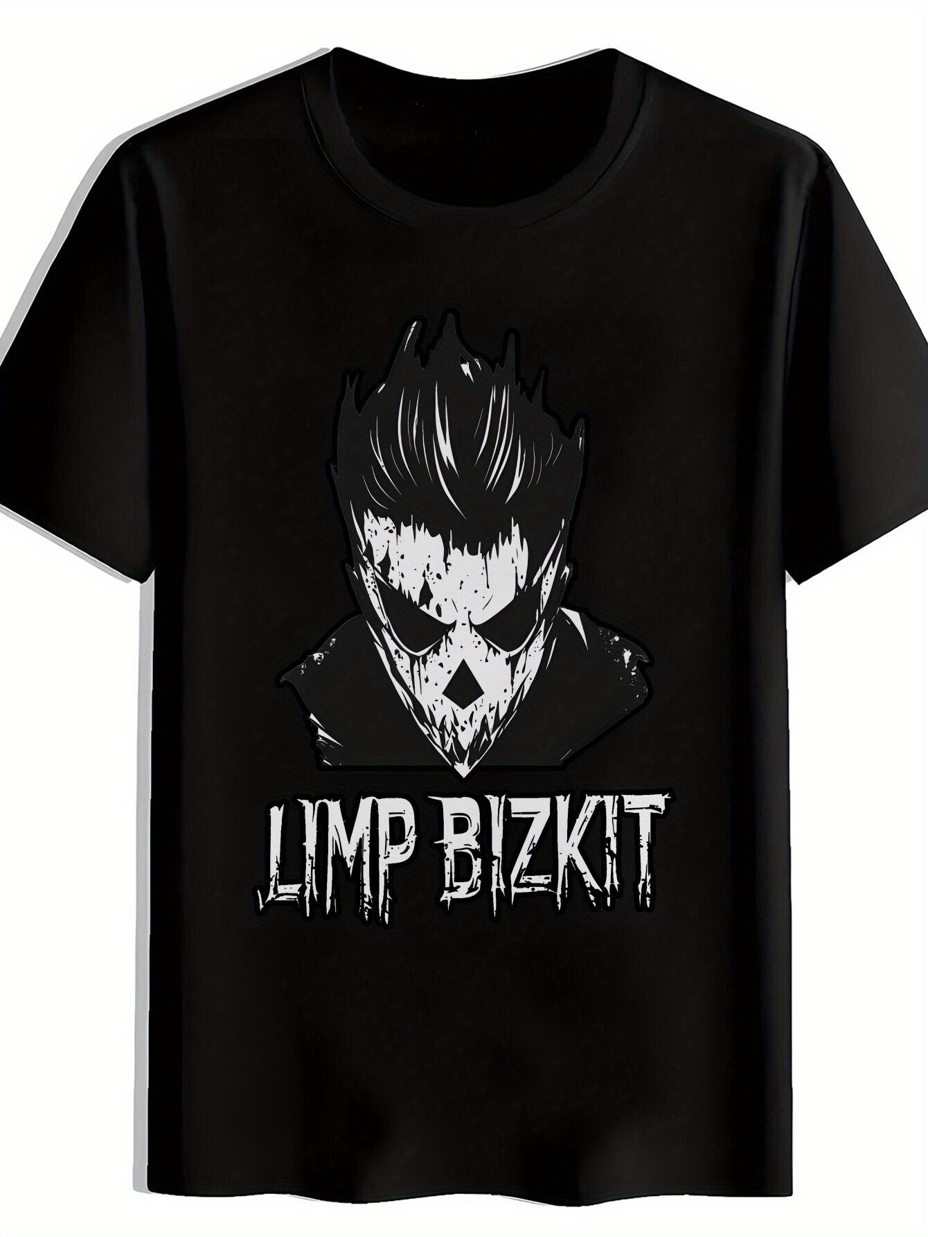 Black T-shirt with Vintage Rock Band Graphic - LIMP Bizkit Design XXXXL