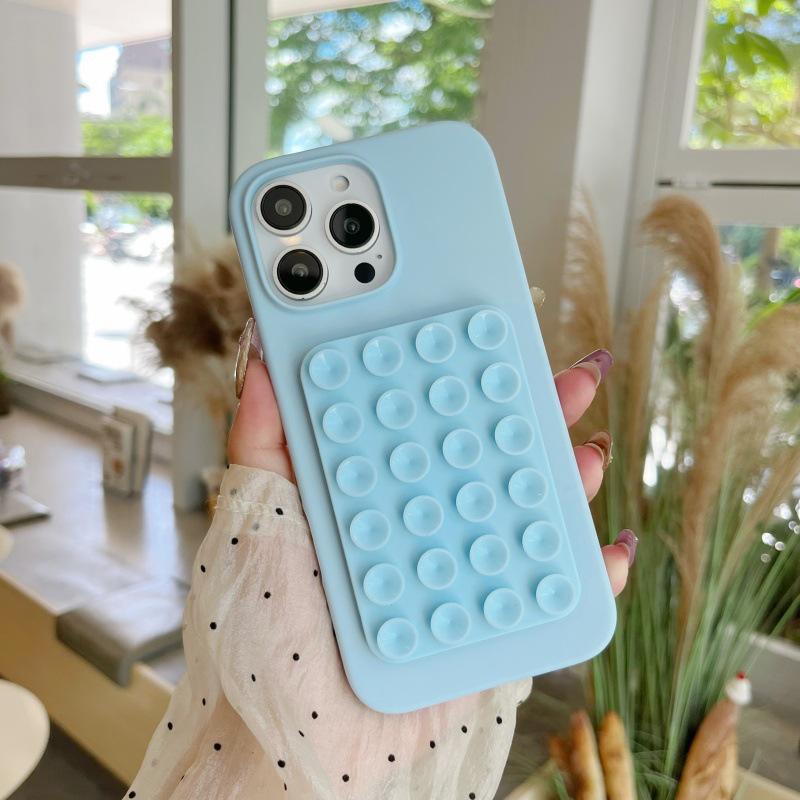 Multifunctional Silicone Suction Cup Phone Stand & Back Sticker