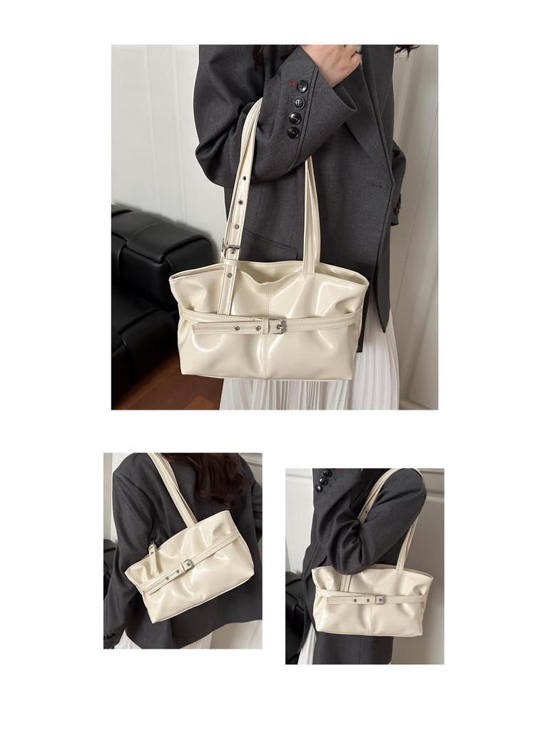 Korean-Style Underarm Tote Bag - Large Capacity, Versatile Design for Autumn/Winter 