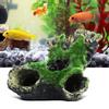 Artificial Resin Dead Wood Hole Hiding Cave Aquarium Fish Tank Ornament Decor Landscaping