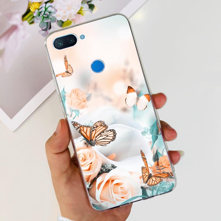 For Xiaomi Mi 8 Lite Case Fashion Soft Silicone Phone Case For Xiaomi Mi 8 SE / Mi 8 Pro Mi8 Lite Clear Tpu Cover Astronaut Capa