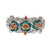 European and American fashion hollow star luxury retro ethnic style flower pleated ring femininity adjustable index finger ring