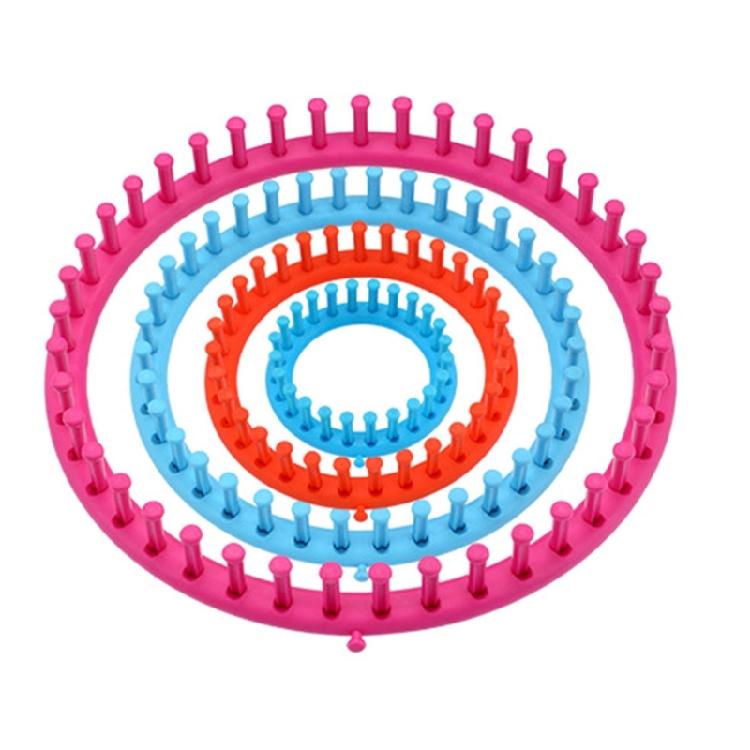1 or 2 Set Knitting Tool Round Rectangular Knitted Loomed Set Knitting Frame For DIY Hat Scarves Easy Crafting Solution